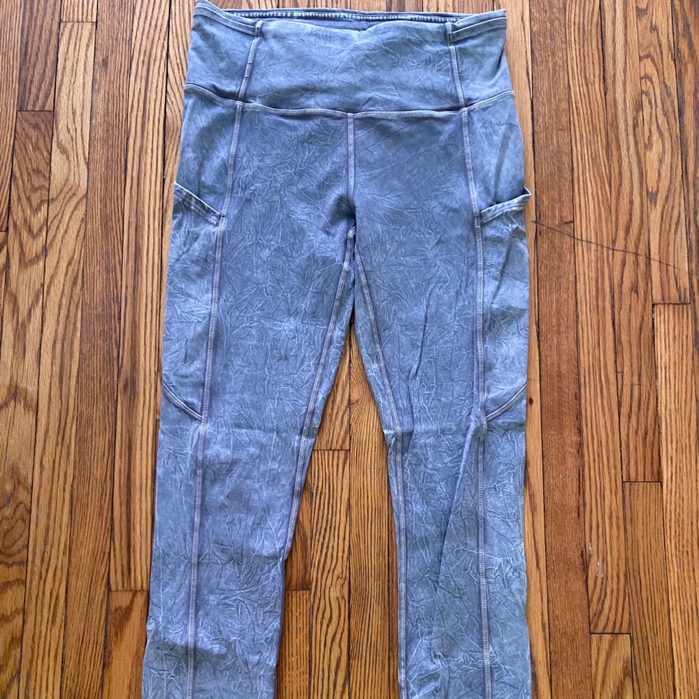 Lululemon Fast and Free Ice dye leggings